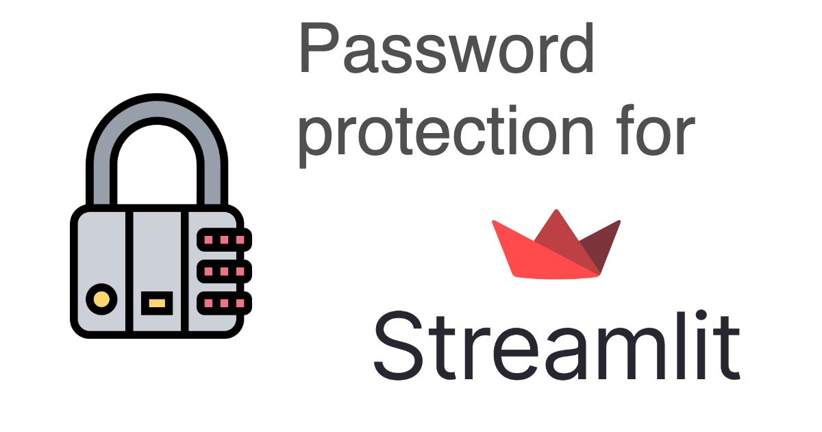 Adding user authentication to a Streamlit app